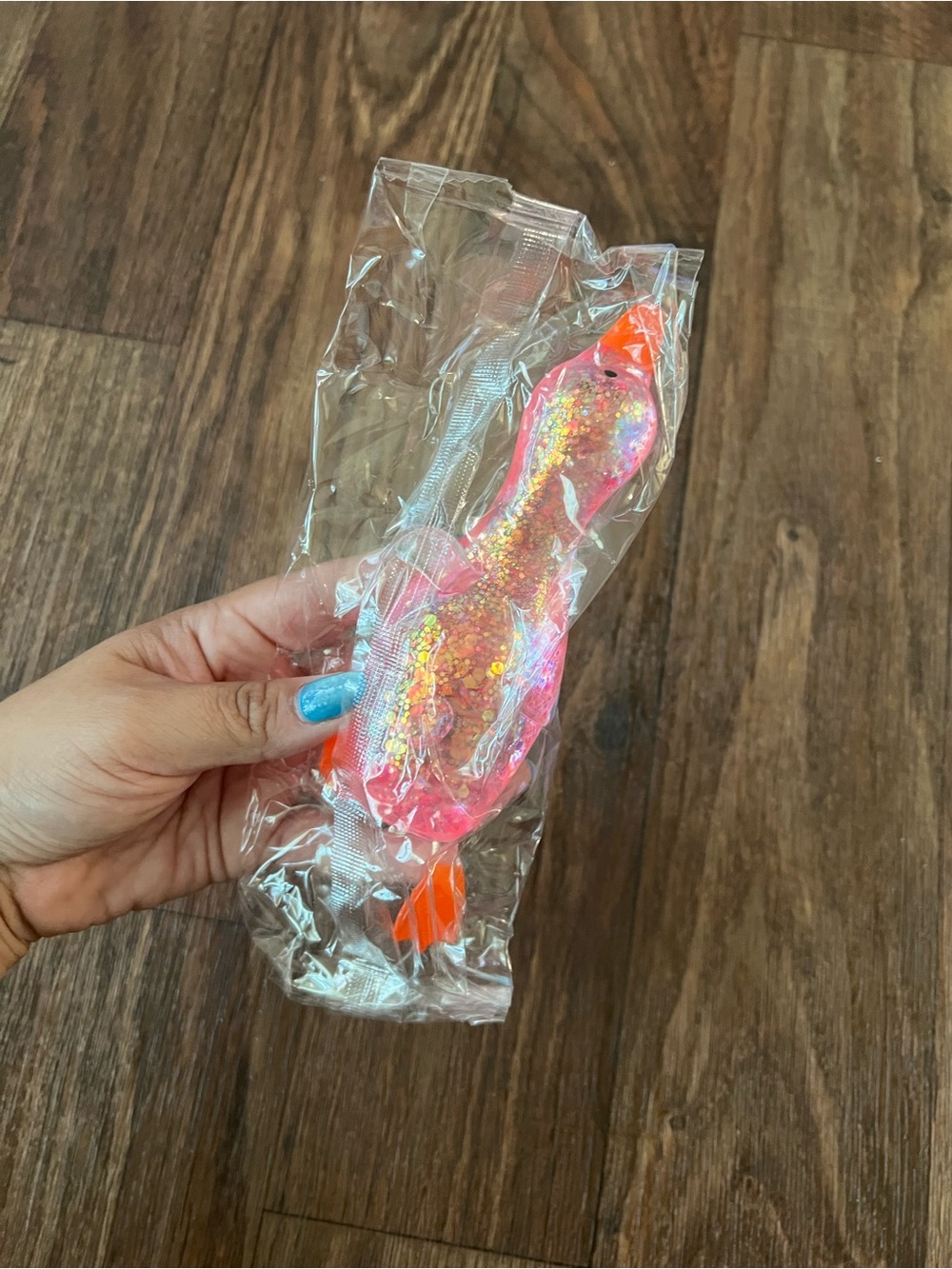 🦆🩷 Pink Glitter Duck Sensory Squishy